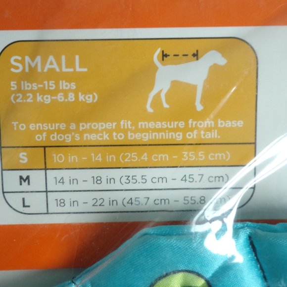 Dog Peacock Halloween Costume Small 5 - 15 lbs - Picture 2 of 3